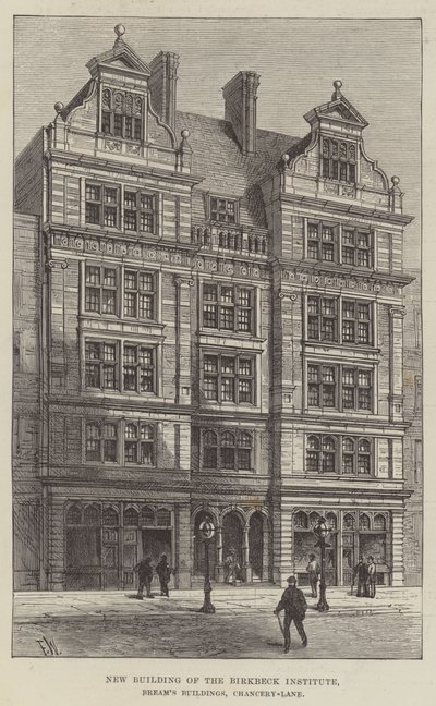 Nuevo Edificio del Instituto Birkbeck, Edificios de Bream, Chancery-Lane de Frank Watkins